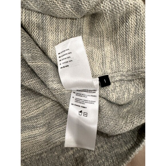 John Elliot Juke Cardigan Cotton Heavy Chunky Fisherman Rib Knit Mens S (1) Gray - Picture 4 of 8